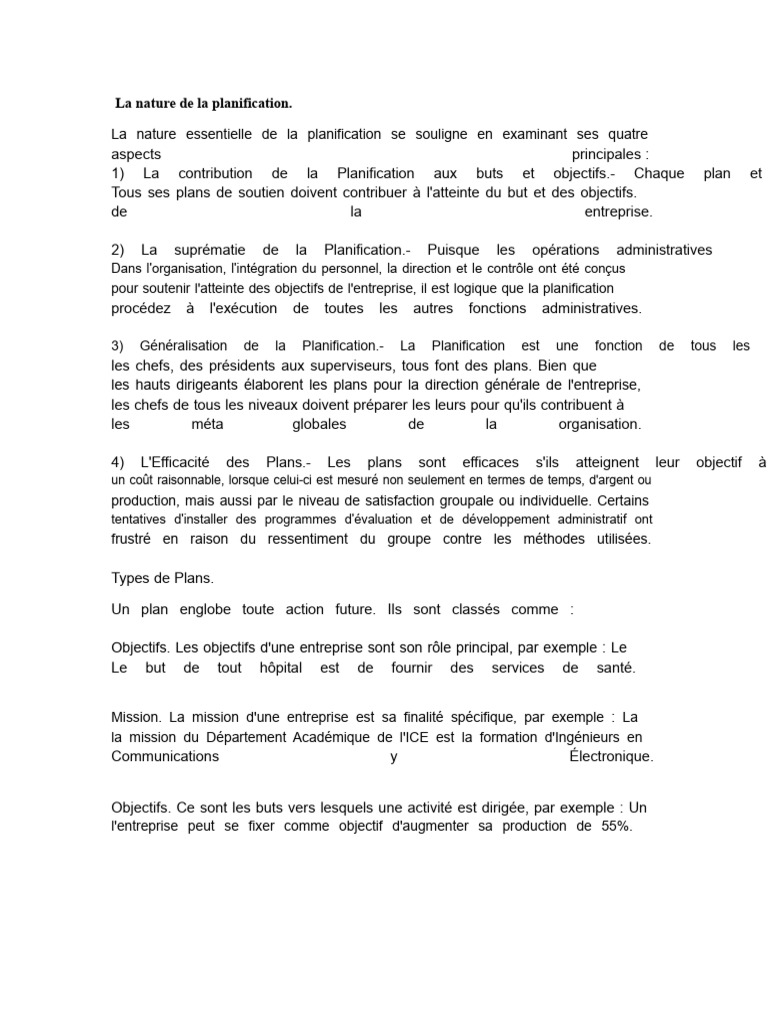 Les Fondements de la Planification Stratégique | PDF | Planification ...