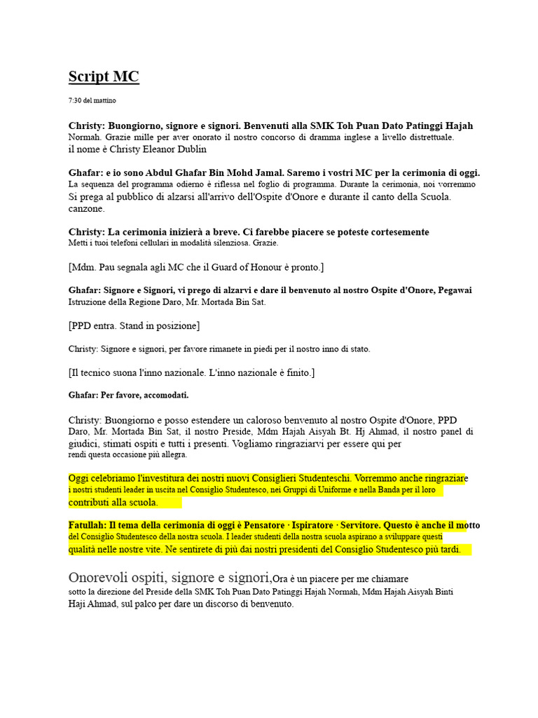 Nuovo Script MC | PDF