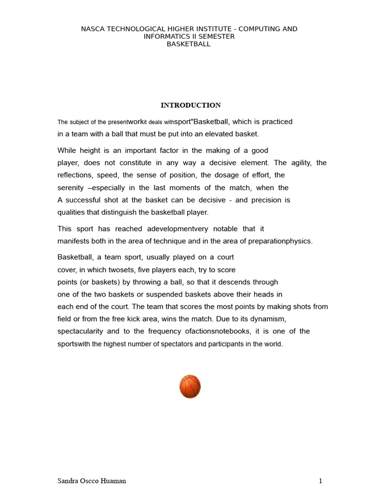 Overview of Basketball History and Rules | PDF | Ball Games | Team Sports
