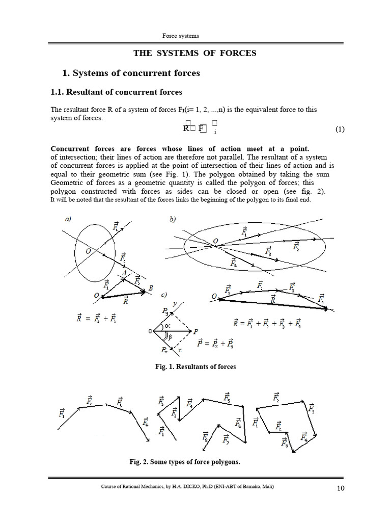 Understanding Force Systems in Mechanics | PDF | Force | Truss