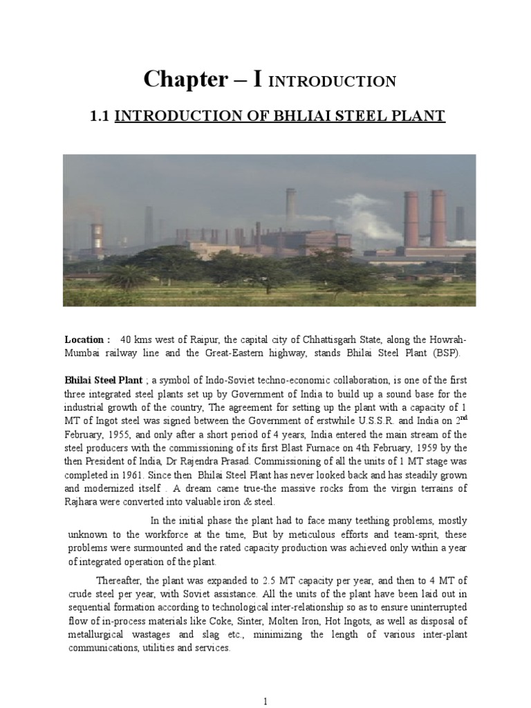 Bhilai Steel Plant: History and Overview | PDF | Cheque | Debits And Credits