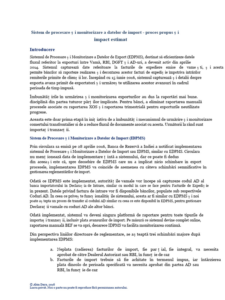 IDPMS Impact Proces | PDF