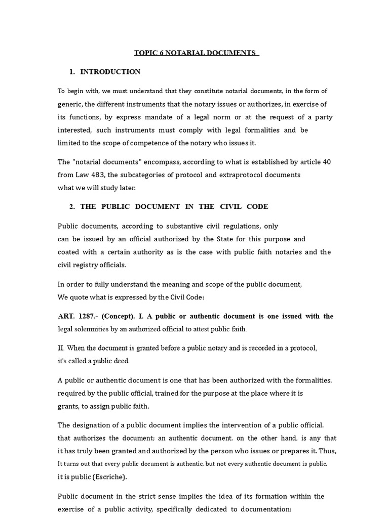 Understanding Notarial Documents | PDF | Notary Public | Negotiable ...