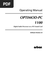 Download Orban Optimod-PC 1100 v201 Manual by Dr Emmett Lathrop Doc Brown SN9140529 doc pdf