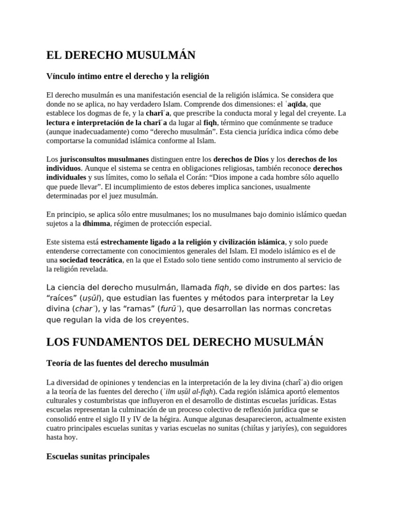 Fundamentos del Derecho Musulmán | PDF | Islam sunita | Hadith