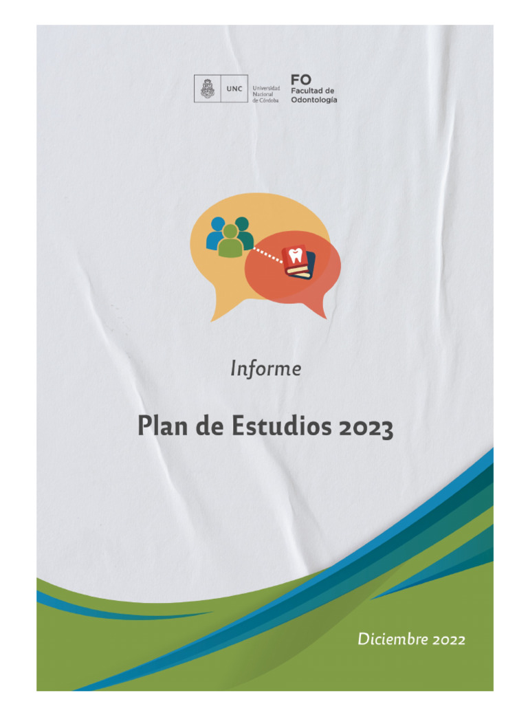 Informe Proceso Elaboracion Plan de Estudios 2023 Version Final | PDF ...