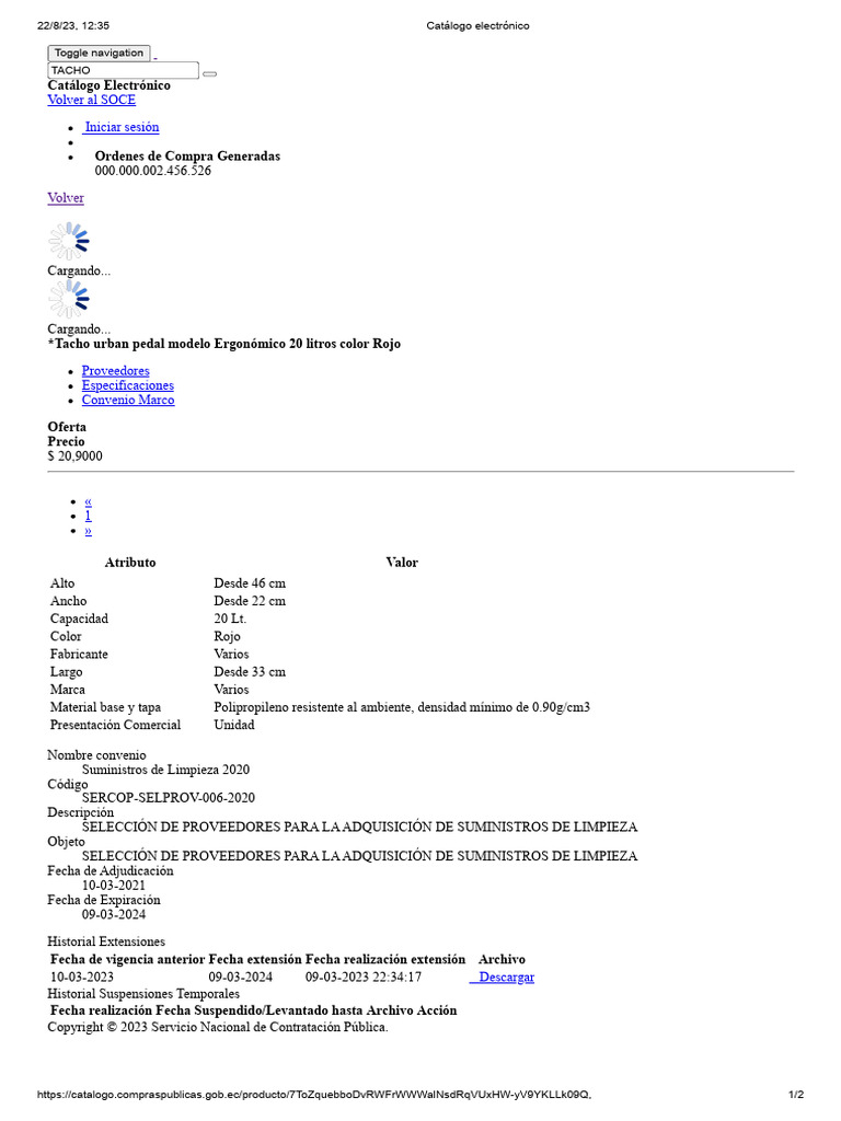 Tacho Desechos Infecciosos 20 Litros Signed Pdf