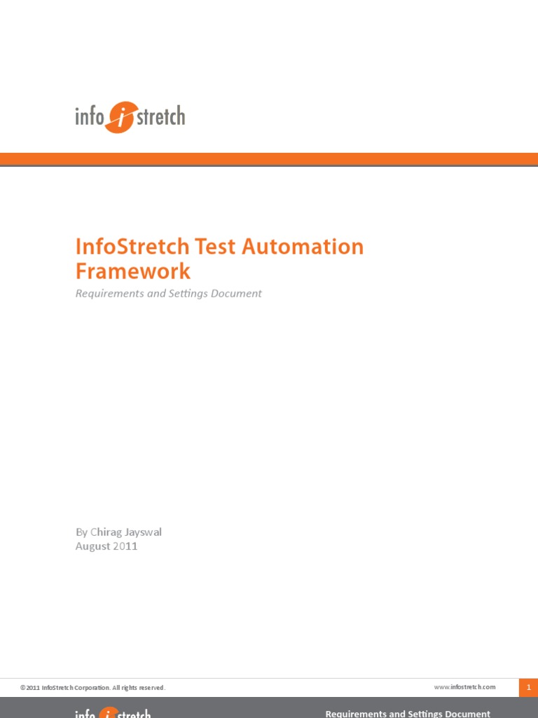 Is Test Automation Framework | PDF | Selenium (Software) | Java ...