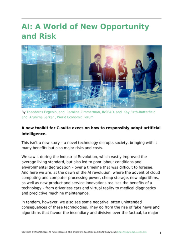AI Toolkit for C-Suite Executives | PDF | Artificial Intelligence ...