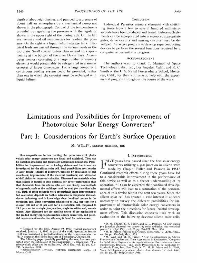 Photovoltaic Solar Energy | PDF | Solar Cell | Band Gap