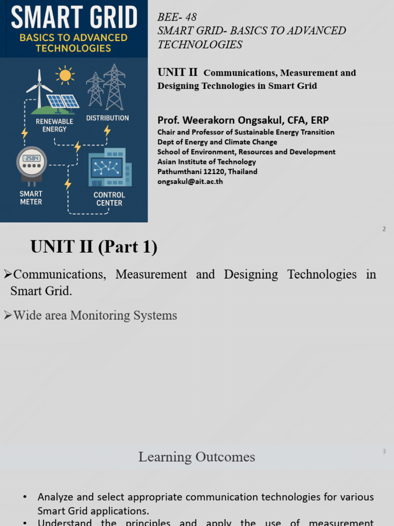 Unit2 Part1 Bee- 48 Smart Grid Rev | PDF | Smart Grid | Machine Learning