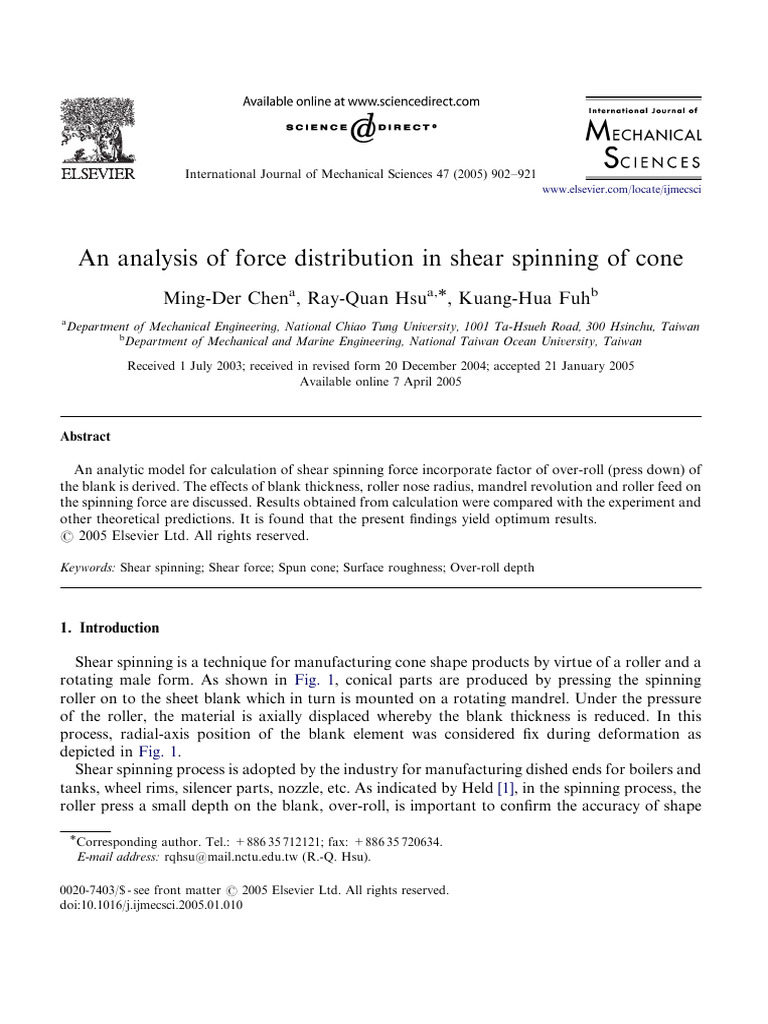 Chen Fu | PDF | Bending | Force