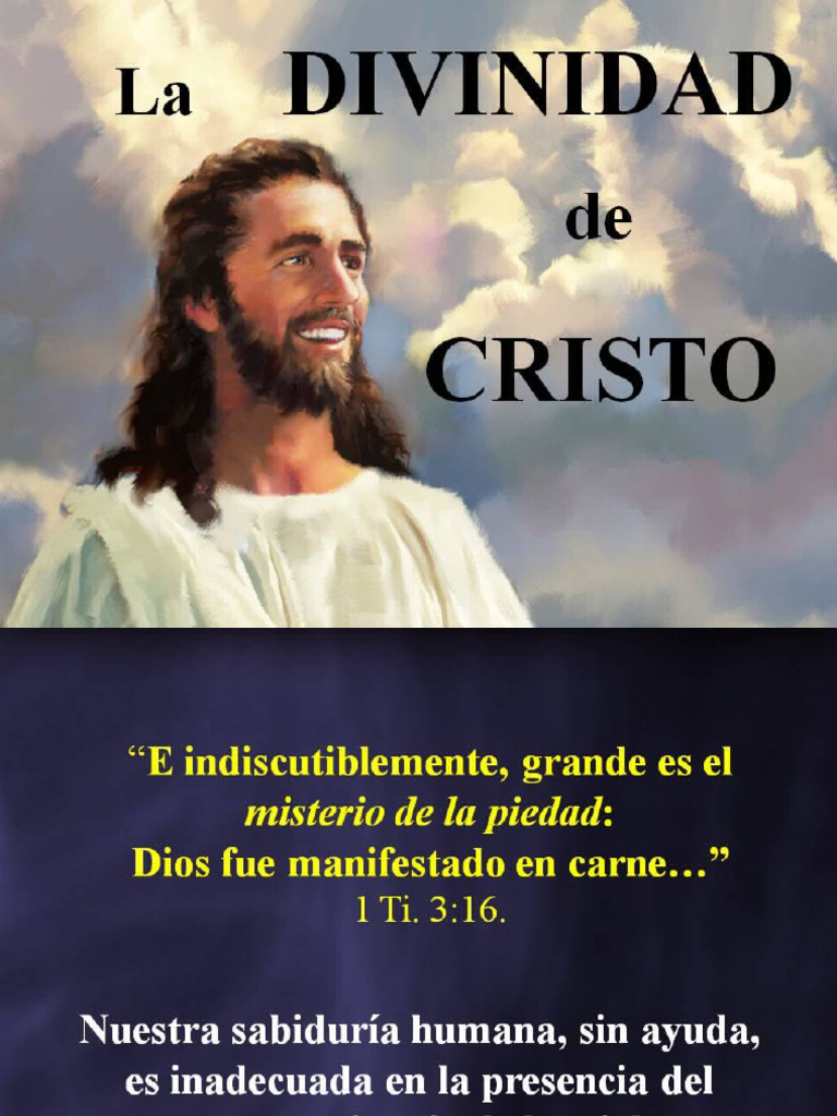 DIVINIDAD DE CRISTO El Reconocimiento de Su Gloria | PDF