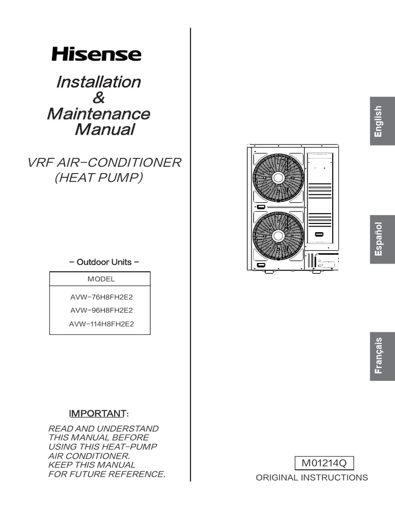VRF Heat Pump Installation Manual | PDF | Air Conditioning | Heat Pump