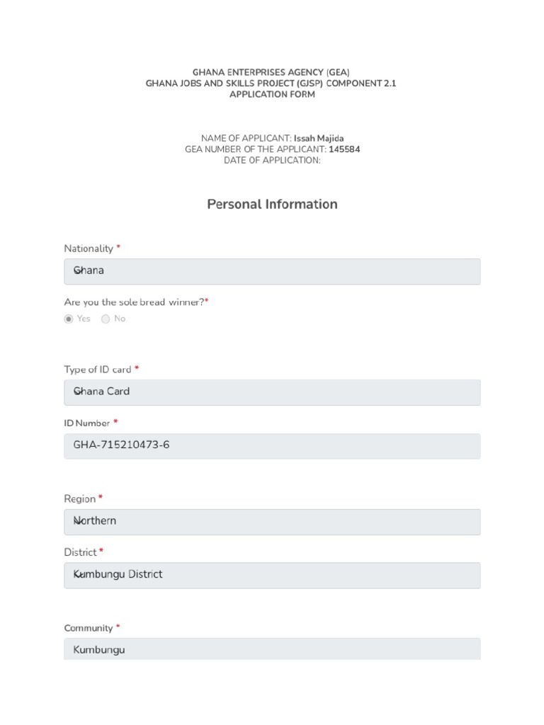 Issah Jas Application | PDF