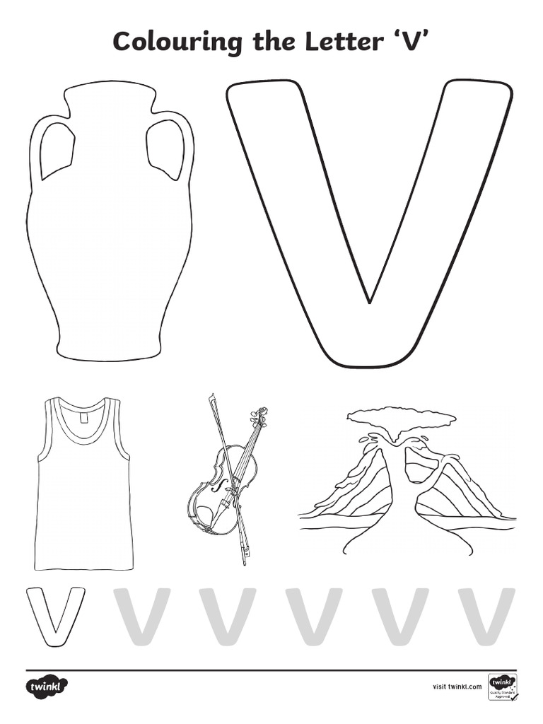 Letter V Colouring Pages-Pages-47 | PDF