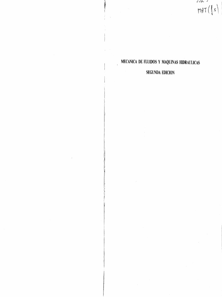 Ingenieria - Claudio Mataix - Mecanica de Fluidos - 240614 - 180334 | PDF