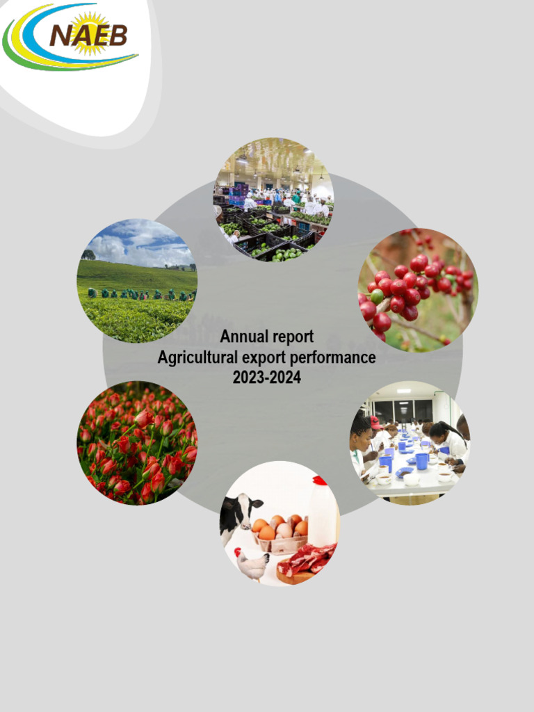 NAEB Agricultural Export Report 2023-2024 | PDF | Coffee | Horticulture