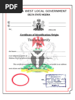 Certificate of Origin Ogun State | PDF