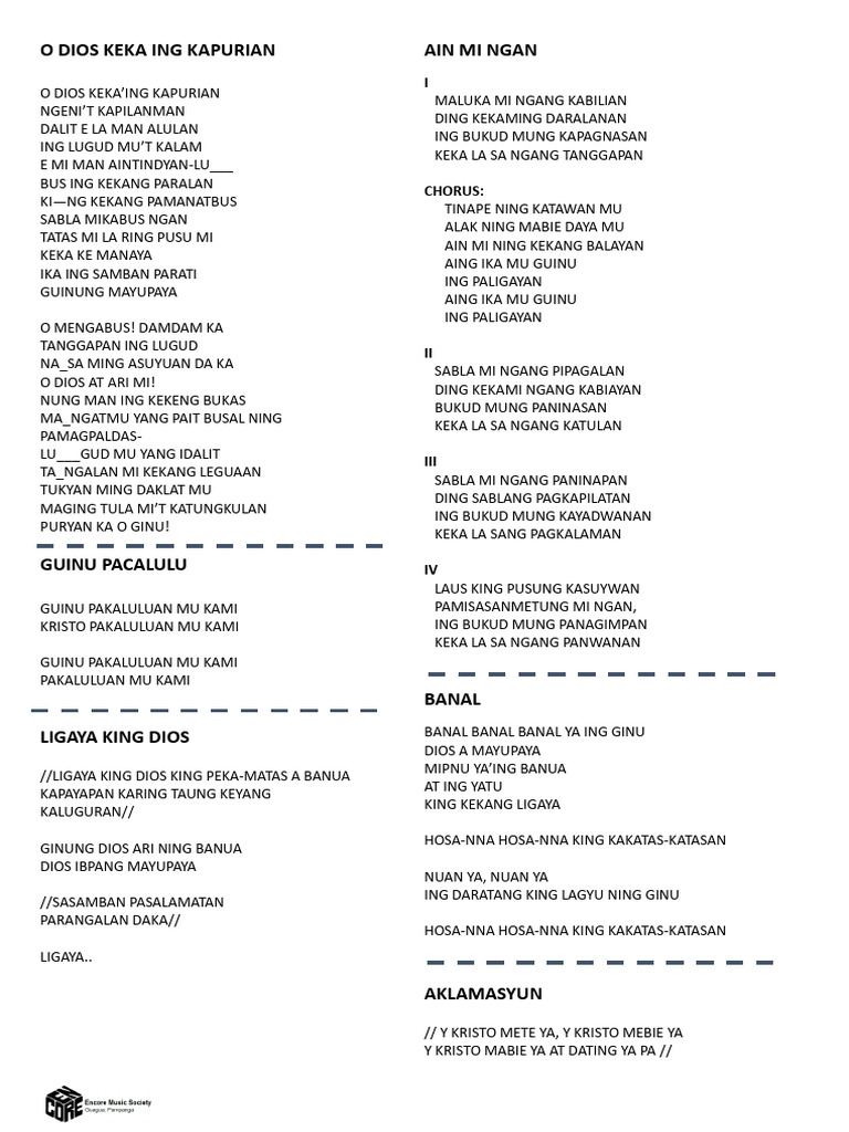 LYRICS Update | PDF
