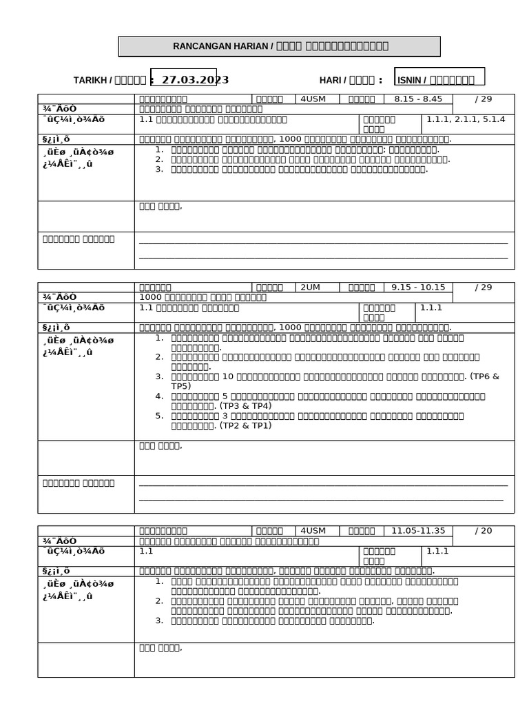 Format RPH New | PDF