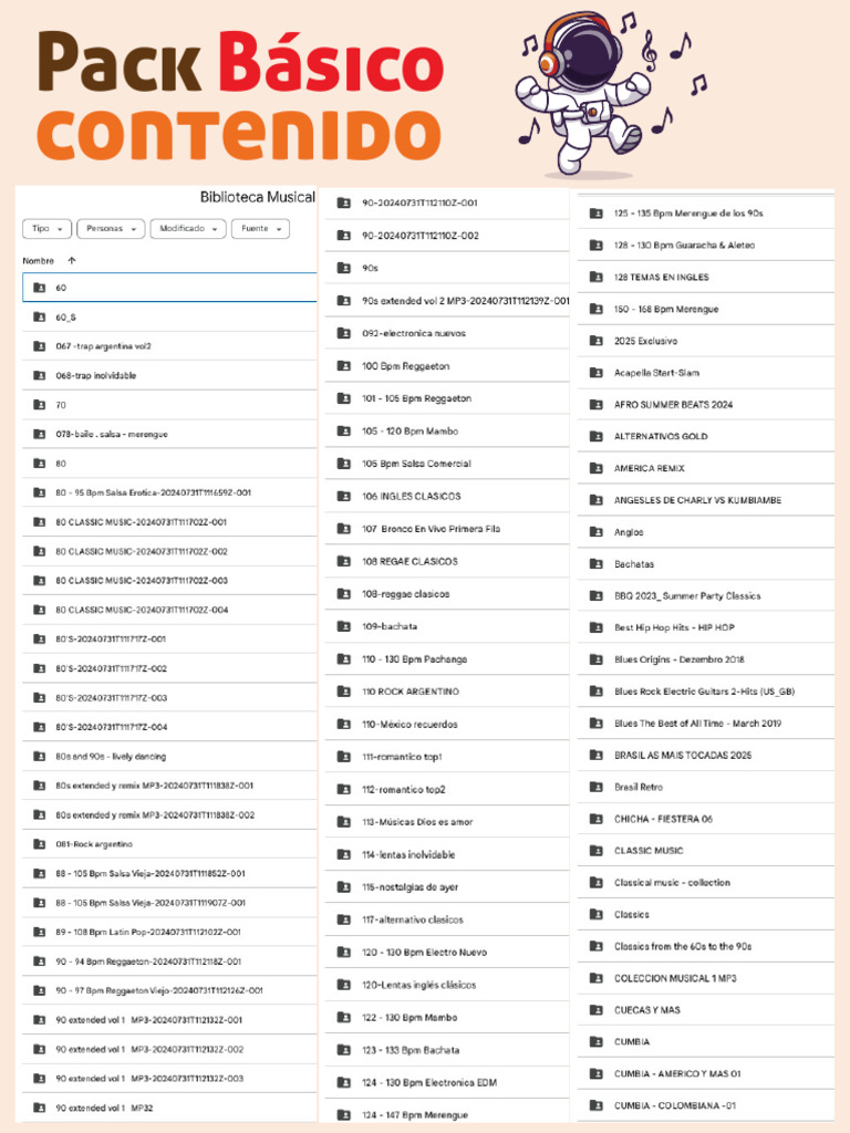 Packs de Música 2025 | PDF