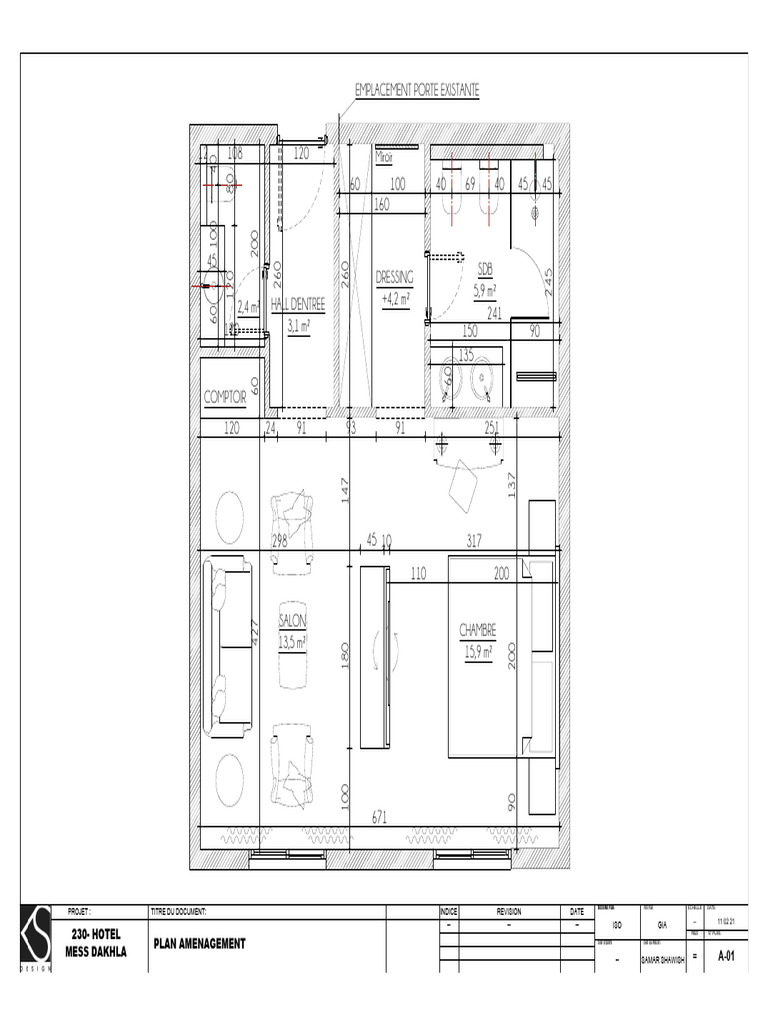 Plan d'Aménagement du Mess Dakhla | PDF