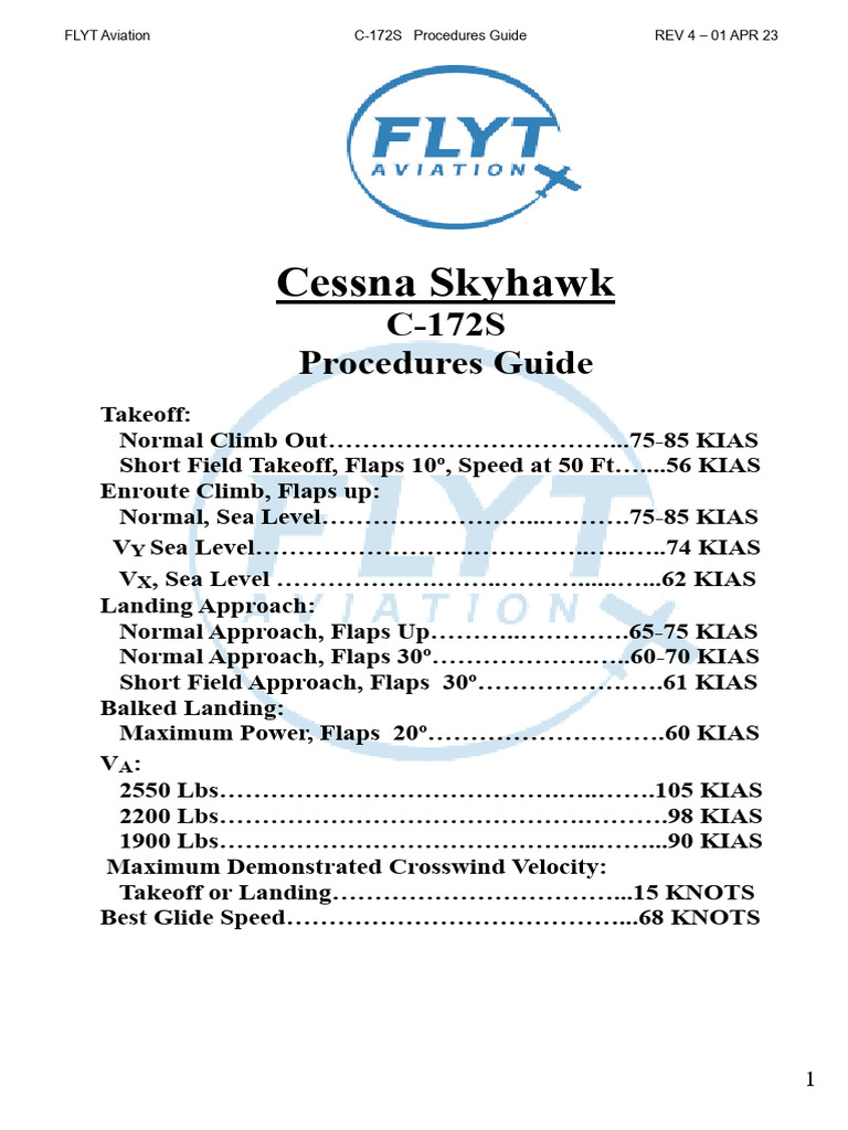 Cessna 172 Go Around Procedures | PDF | Takeoff | Aviation