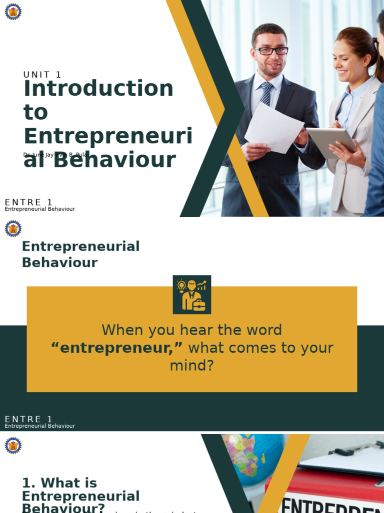Understanding Entrepreneurial Behaviour | PDF | Entrepreneurship | Business