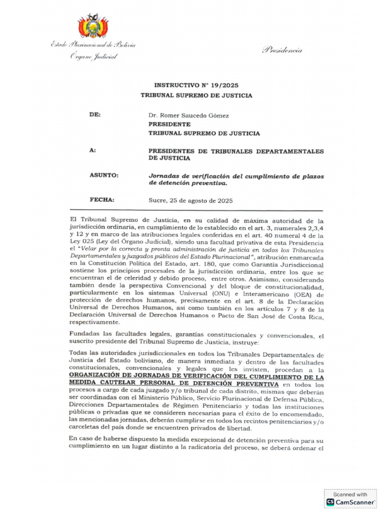 Instructivo 19-25 | PDF