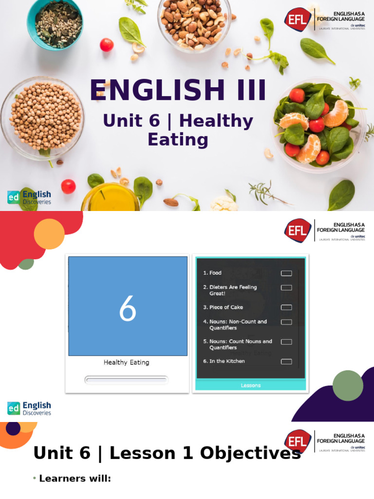 Healthy Eating Unit Overview | PDF | Salad | Dieting