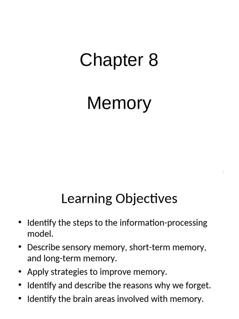 Understanding Memory Processes | PDF | Memory | Recall (Memory)