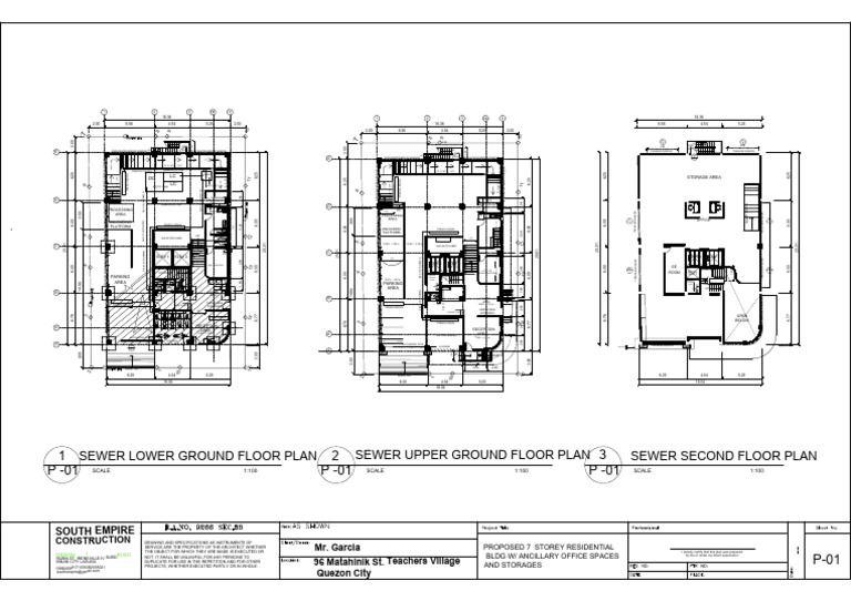 Proposed 7-Storey Residential Building Plans | PDF