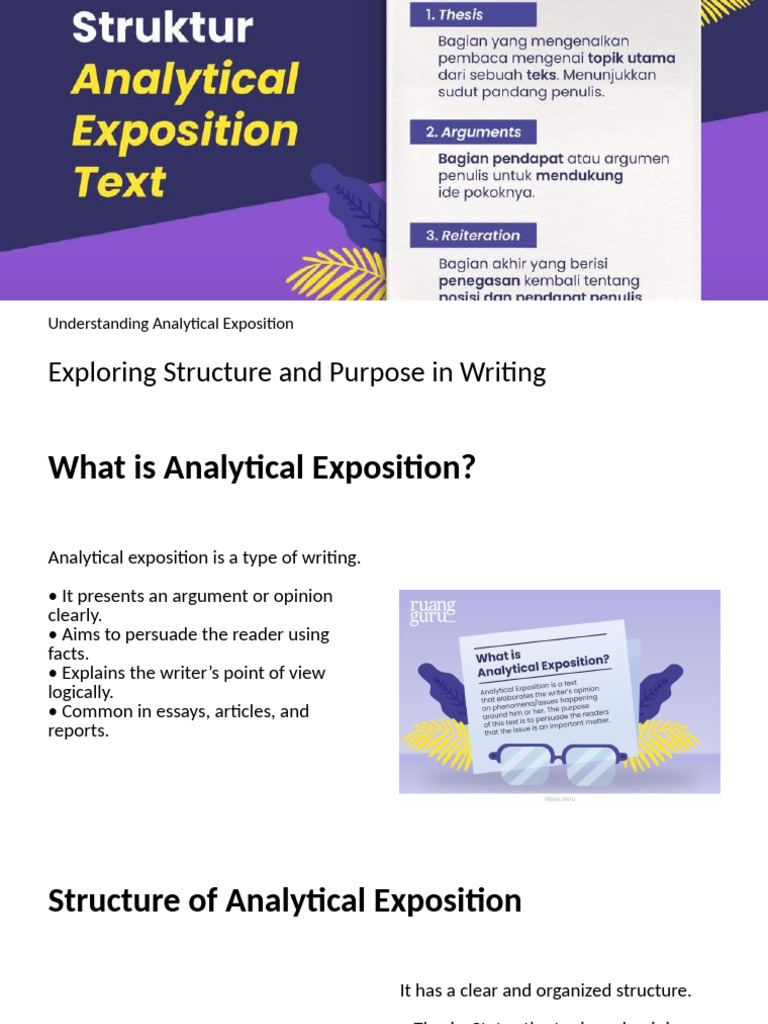 Guide to Analytical Exposition Writing | PDF | Argument | Human ...