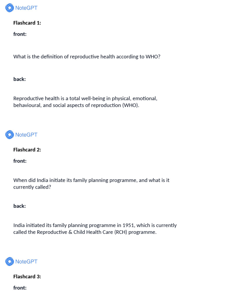 Reproductive Health and Contraception Guide | PDF | Birth Control ...