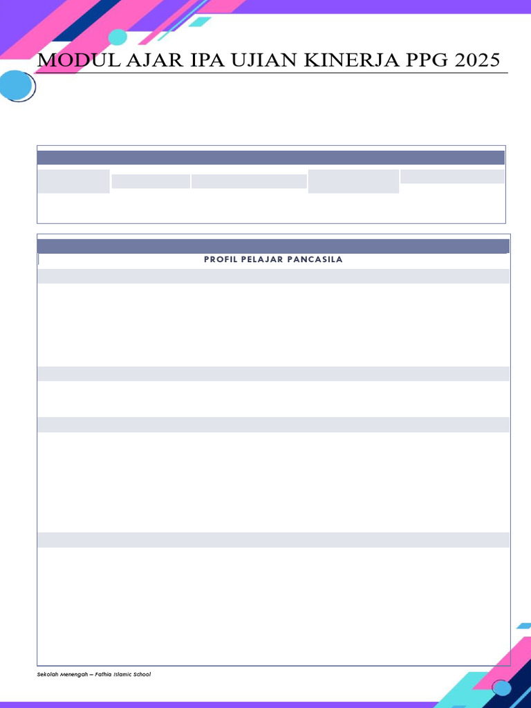 Contoh RPP UKIN IPA SMP | PDF