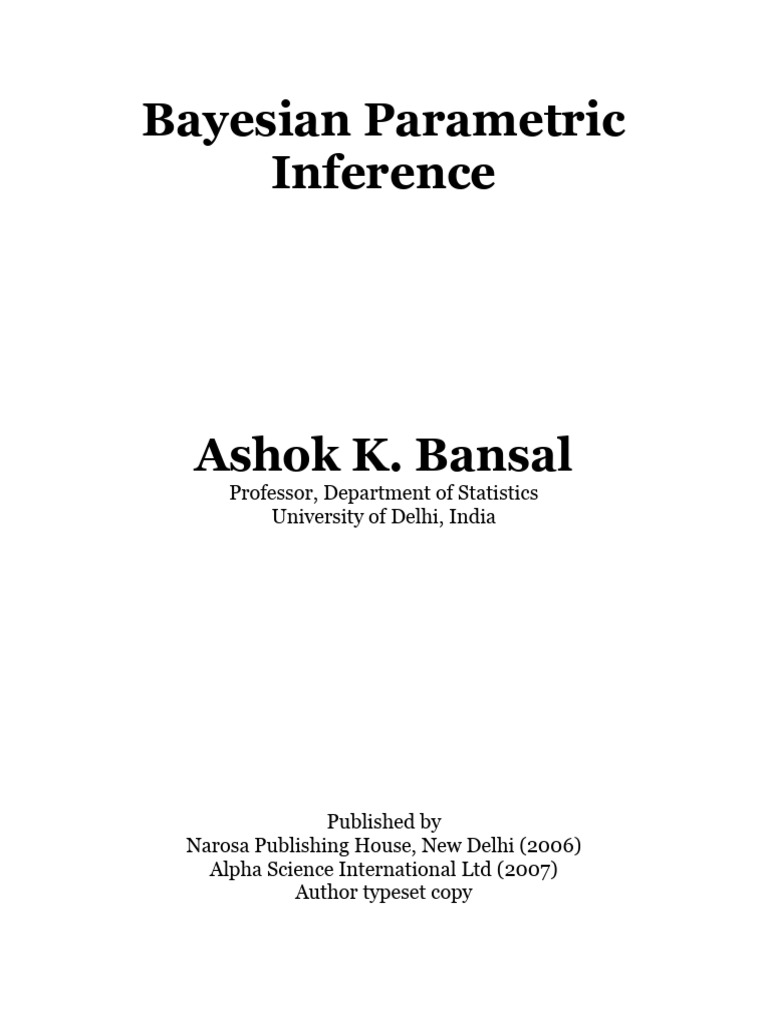 Bayesian Parametric Inference Guide | PDF | Statistical Inference ...