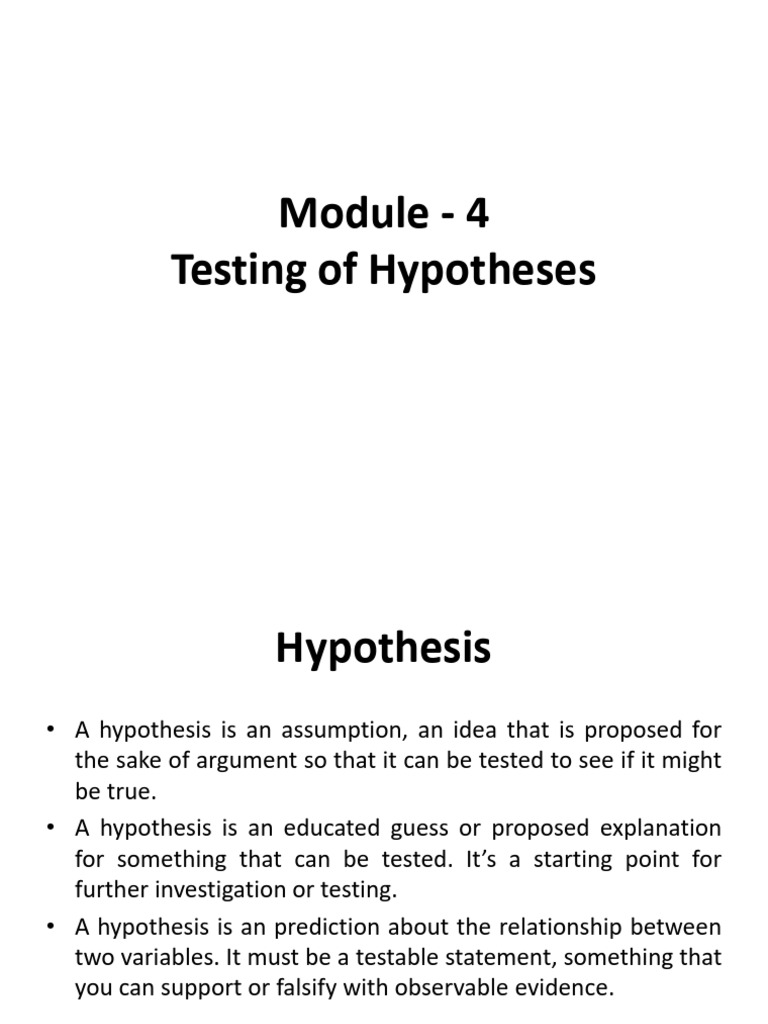 Understanding Hypothesis Testing Basics | PDF | P Value | Statistical ...
