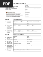 Divorce Application Form for Fiji | PDF | Notary Public | Divorce