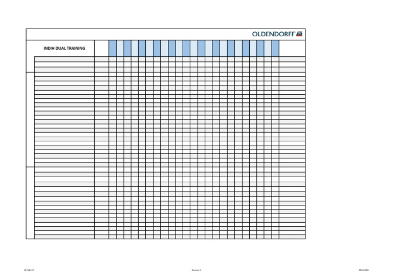 Crew Training Matrix Overview | PDF | Sailor | Shipping