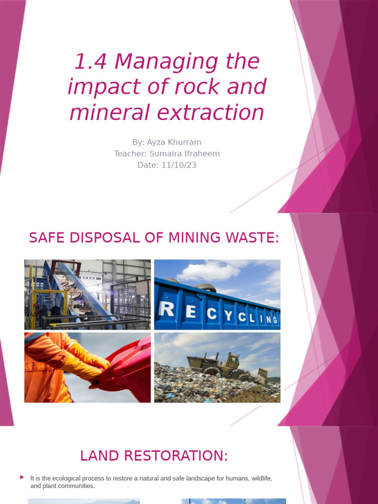 Managing Rock and Mineral Extraction Impact | PDF