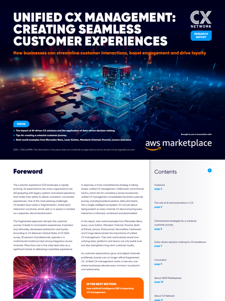 Unified CX Management for Seamless Experiences | PDF | Customer ...