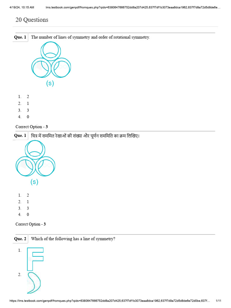 Symmetry in Geometry Concepts | PDF | Triangle | Elementary Geometry