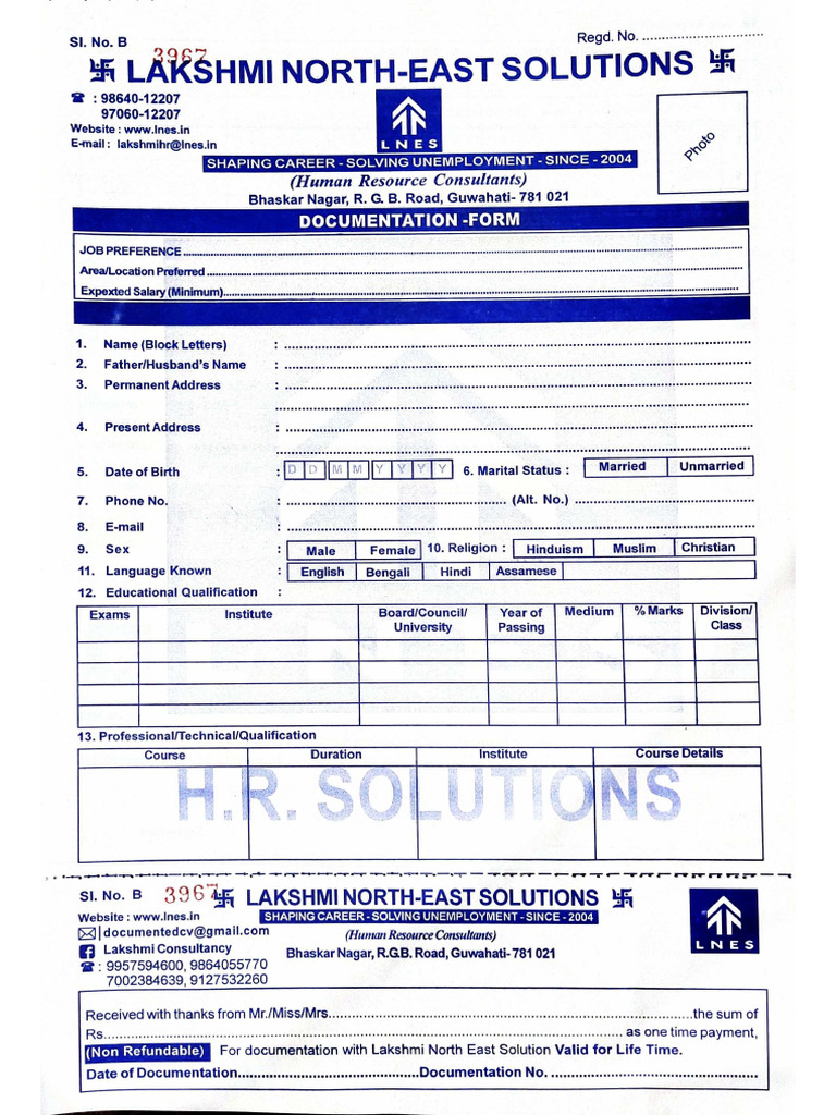 New Registration Form | PDF