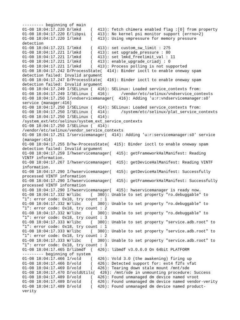 Android System Log Analysis | PDF | Operating System Technology | Computing