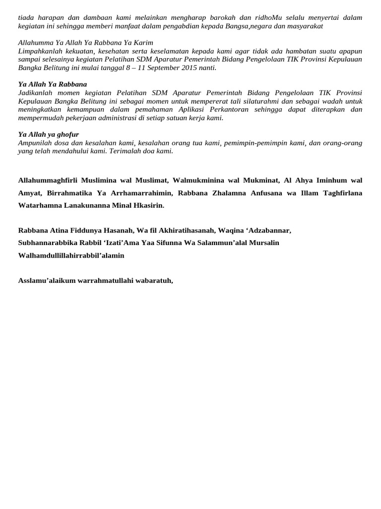 Pelatihan SDM TIK Bangka Belitung 2015 | PDF