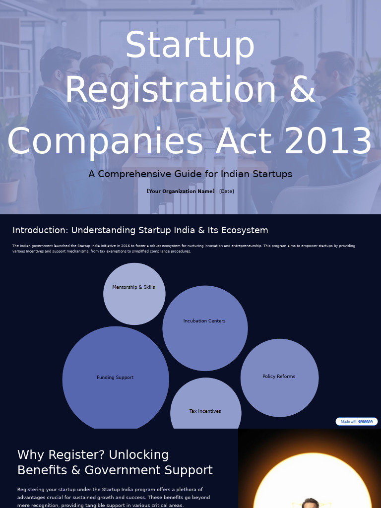 Startup Registration Guide India 2023 | PDF | Startup Company | Small ...