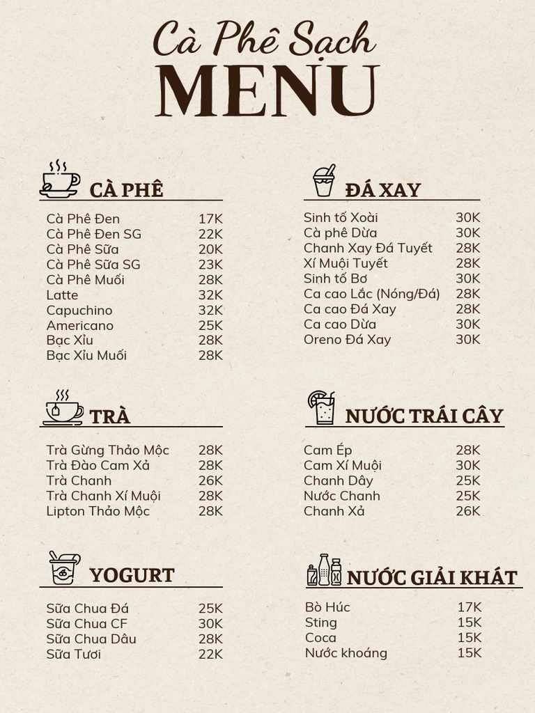 CFS Menu Final | PDF