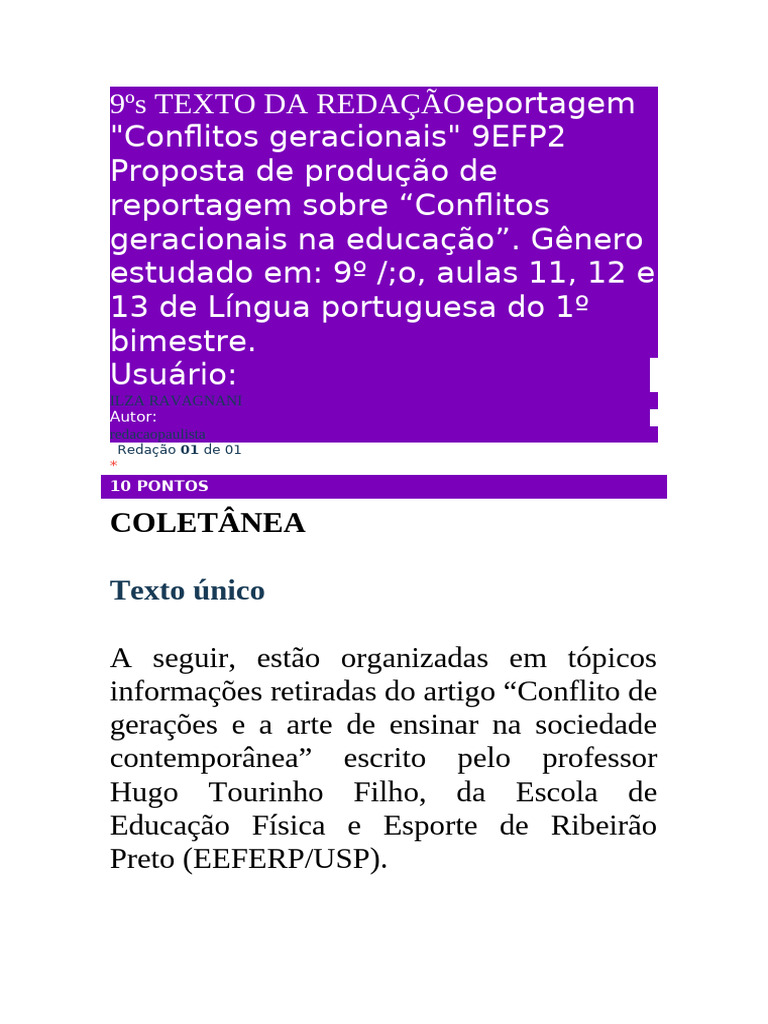 Conflitos Geracionais na Educação | PDF | Aprendizado