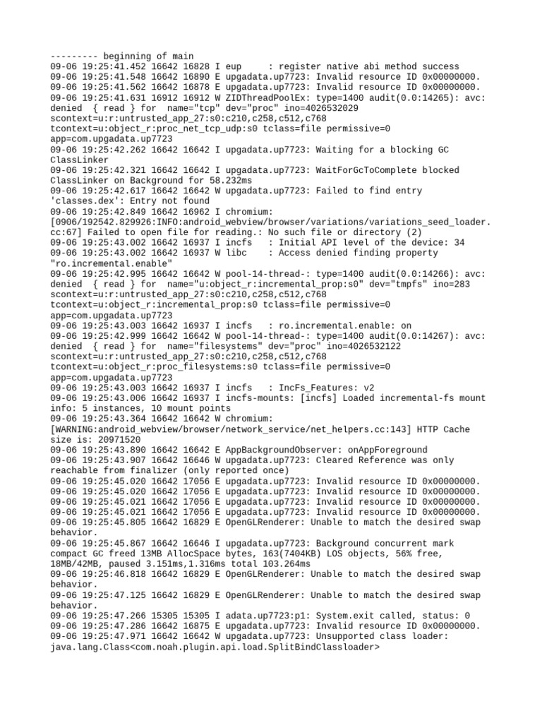 App Error Logs and Resource Issues | PDF | Computing | Software Engineering